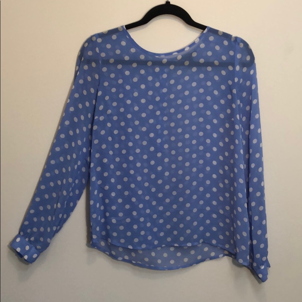 Sheer Blue Blouse